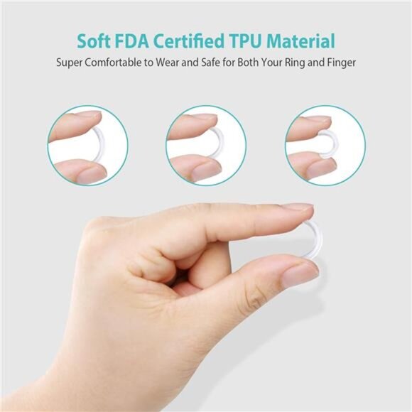 Invisible Ring Size Adjuster for Loose Rings Ring Adjuster Fit Wide Rings - Picture 3 of 5